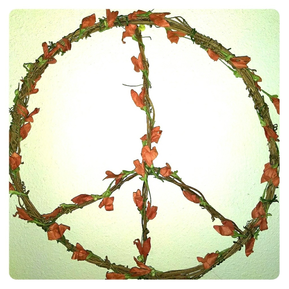 Handmade peace wreaths